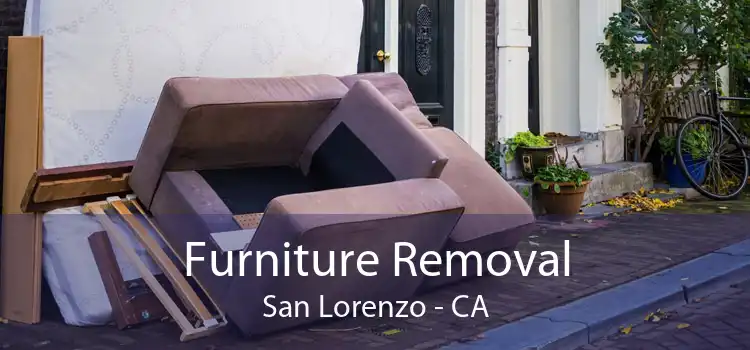 Furniture Removal San Lorenzo - CA
