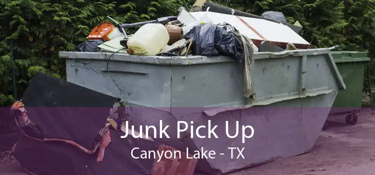 Junk Pick Up Canyon Lake - TX