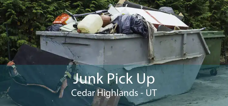 Junk Pick Up Cedar Highlands - UT