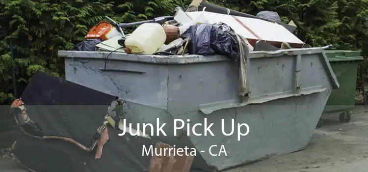Junk Pick Up Murrieta - CA