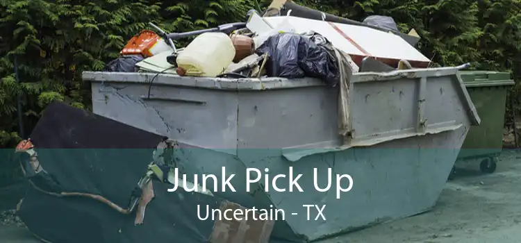 Junk Pick Up Uncertain - TX