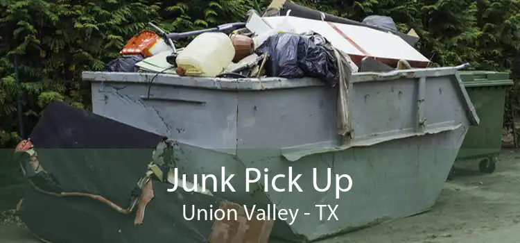Junk Pick Up Union Valley - TX