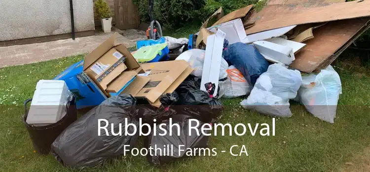 Rubbish Removal Foothill Farms - CA